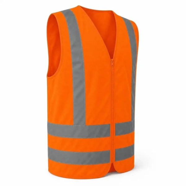 Colete Refletivo Laranja Sem Bolso Com Zíper-16f00d83-3973-4cc3-a219-2f999cf72ab7
