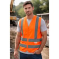 Colete Refletivo Laranja Sem Bolso Com Zíper-7fb2d760-5be0-40c4-9a0d-732f74745364