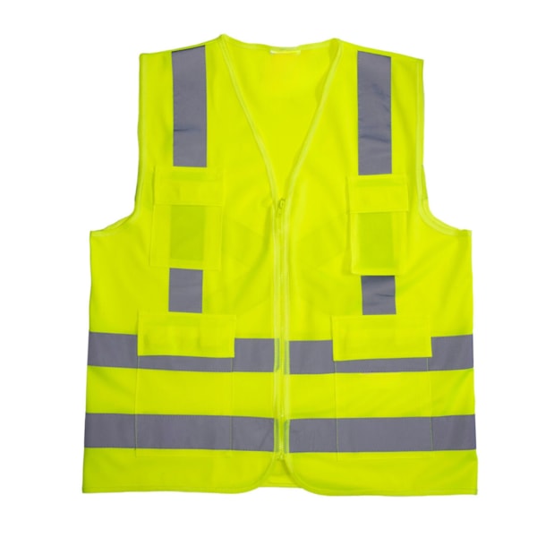 Colete Refletivo Verde Com 4 Bolsos Super Safety-9f4ab453-a054-4bf7-9c17-92b20b0a99bc