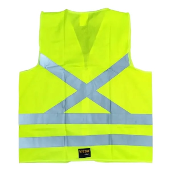 Colete Refletivo Verde Sem Bolso Com Zíper-3649fb72-4180-4677-b052-a33219f5f810