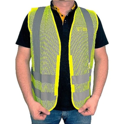 Colete Telado Com Velcro Verde
