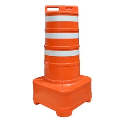 Cone Balizador Plt0,55x0,55x1,10mt Laranja