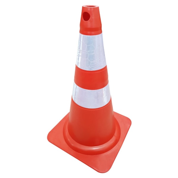 Cone Flexível Laranja E Branco 75cm Com Faixa Refletiva 700.00652-1097a1ab-d63b-4245-a51b-e756e083e187