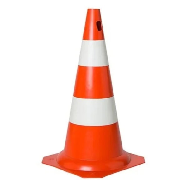Cone rígido sem refletivo 75cm laranja e branco ref. 700.00503 Plastcor-692a62f2-7475-45b2-94b0-1081698ced2c