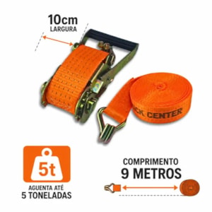 Conjunto De Amarracao 5 Toneladas 9 Metros