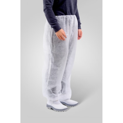 Conjunto Em Tnt Branco C/elastico Punho E Tornozelo