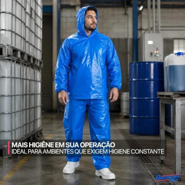 Conjunto Impermeavel Azul Oceano Ca 30354/30355 Con00109 Pct 10 Uni-a76a3cbe-8225-42cf-9416-0837f7bb6c87
