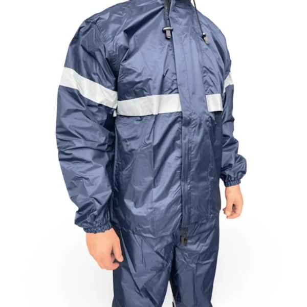 Conjunto Nylon Emborrachado Azul Marinho Com Refletivo E Capuz Ca 42186 / 42187-1c4f4bc7-9cf6-4909-9513-5521e2152366