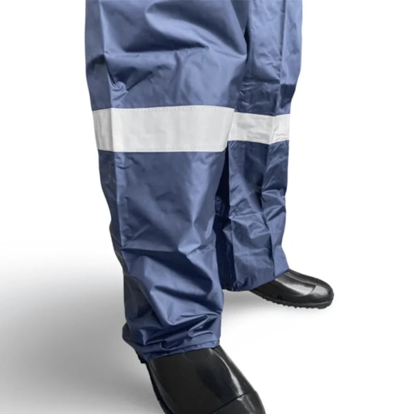 Conjunto Nylon Emborrachado Azul Marinho Com Refletivo E Capuz Ca 42186 / 42187-20294e53-8c76-413d-91c1-f7919892a5a1