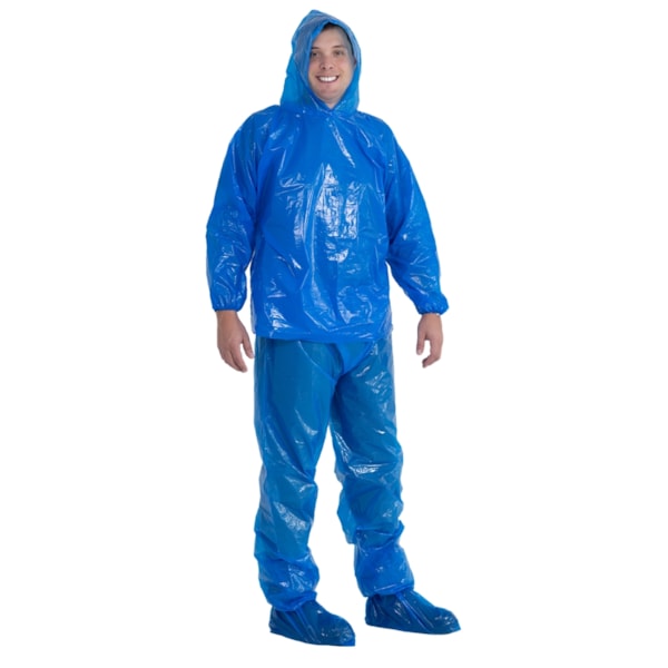 Conjunto Polietileno Elástico E Capuz Azul Oceano Ref Con00066 Ca 30354 / 30355-856a14d5-7633-45af-ab8e-9cb616544231