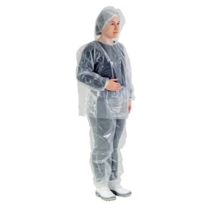 Conjunto Transparente 12 Micras C/ Capuz Ca 30011/ 30012