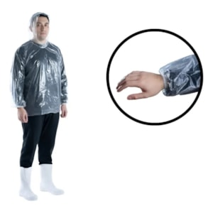 Conjunto Transparente 12 Micras C/ Capuz Ca 30011/ 30012