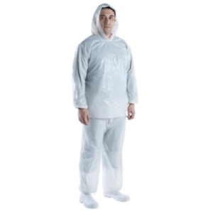 Conjunto Transparente 12 Micras Com Capuz Ca 30011 / 30012