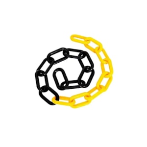 Corrente Plástica Elo Grande Pt/am