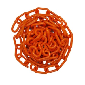 Corrente Plastica Elo Pequeno Laranja