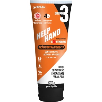 Creme De Protecao Grupo 3 Extreme Help Hand 200g Ca 39091