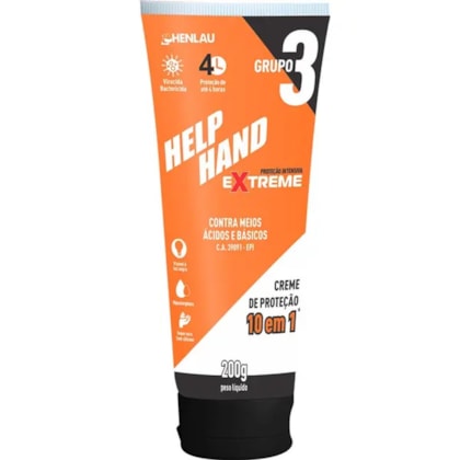 Creme De Protecao Grupo 3 Extreme Help Hand 200g Ca 39091