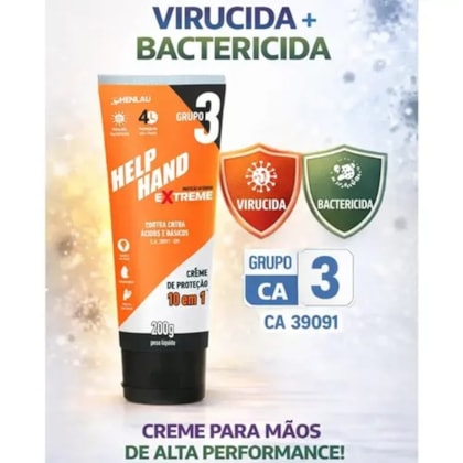 Creme De Protecao Grupo 3 Extreme Help Hand 200g Ca 39091