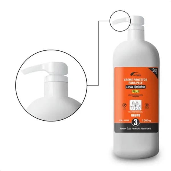 Creme De Proteção Pele Luva Química Plus Grupo 3 Profissional 1 kg Nutriex-216f9621-7767-4996-808c-e6479c0ccae1
