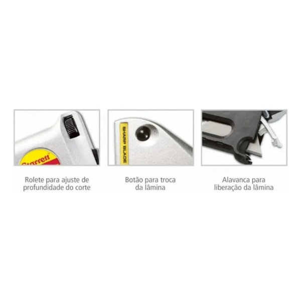 Estilete de Segurança Lâmina Trapezoidal S011 Hidden Edge Starrett-99338351-4728-462f-8c6e-bee75288c47e