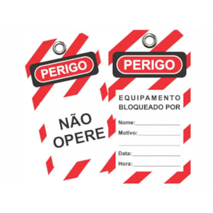 Etiqueta De Bloqueio Flexível Com Filme 0,45mm Ref. Fa000903 Tagout