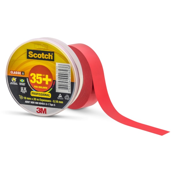 Fita Isolante Scotch 35+ 19mmx20m (0,18mm) 3M Cores Diversas-6a06bb19-e1cb-4156-8d3f-2d1d1e75ddf9
