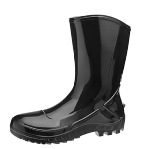 Galocha Cano Médio Com Forro Sem Bico PVC 110vflexf-pr Ca 42291