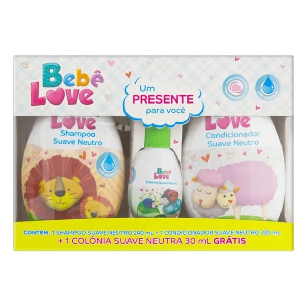 Kit Suave Neutro Bebe Love Shampoo 240ml + Condicionador 220ml C/ Colonia-8f21290d-bb36-4f6e-ad3b-e17c418d200f