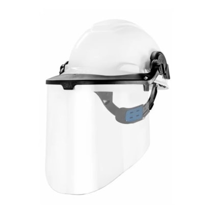 Kit Visor De Policarbonato Wp96 + Adaptador Fgf-700 + Capacete H-700 Branco Hb004658678