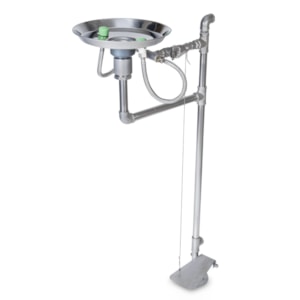 Lava Olhos De Emergencia Manual Em Aco Galvanizado