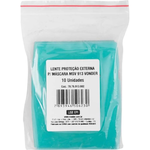 Lente De Protecao Externa Para Mascara Msv 913 Vonder 120,0 Mm X 100,0 Mm-0c23853f-6d6d-4690-a940-42f6bef8991f