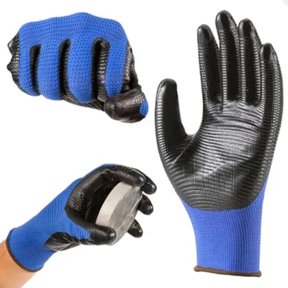 Luva 1006n Poliamida Com Banho Nitrilico Ca 41076 Super Safety