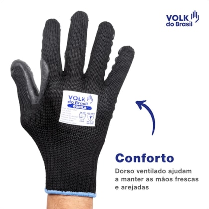 Luva Anti Vibração Gorila Volk Ca 38257