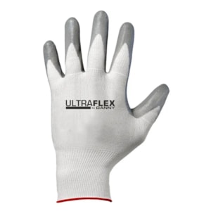 Luva Banho Nitrilico Cinza Ultraflex Ca 8084