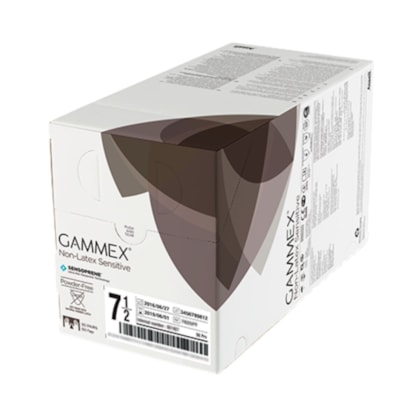 Luva Cirurgica Esteril Gammex Non-latex Sensitive Cx C/ 50 Pares Tam 8,5 Ca41021