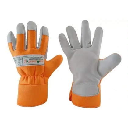 Luva Couro Vaqueta / Nylon Anti Corte Tec30 Tamanho 9 Ca 39415