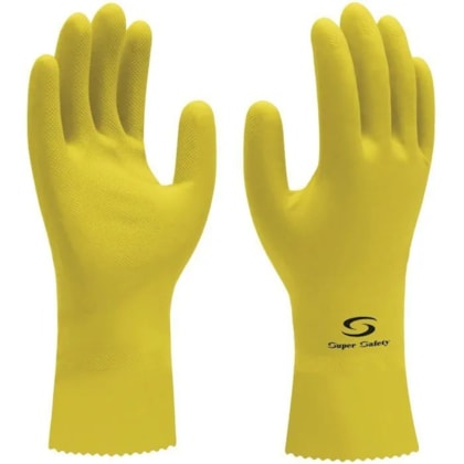 Luva De Latex Silver Amarela Ca 33332