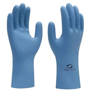 Luva De Látex Silver Azul Ca 33332  Super Safety