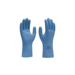 Luva De Látex Silver Azul Ca 33332 Super Safety