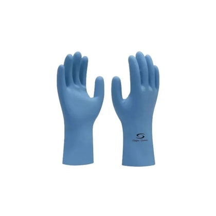 Luva De Látex Silver Azul Ca 33332 Super Safety