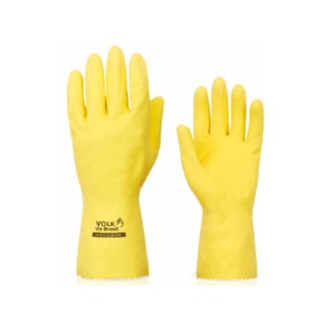 Luva De Latex Silver Slim Amarela Ca 37277 Volk