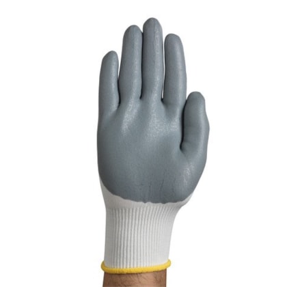 Luva De Poliamida Com Banho Foam Cinza Ref 11-800 Tamanho 8 Ca 12413