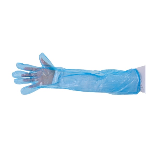 Luva De Polietileno Cano Longo Azul  Pct com100  Prluv00021 Ca 44768-eeeadb6e-72b1-4b58-b604-367b1e603611