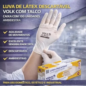 Luva de procedimento com talco 2254 CA 15112 Volk