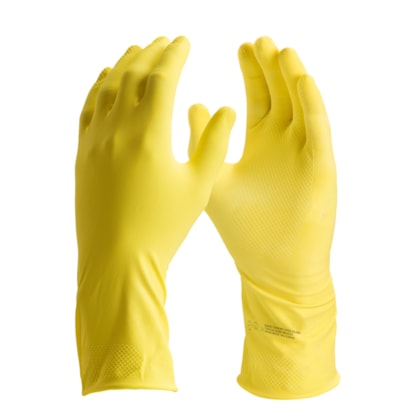 Luva De Proteção Em Latex Amarela Confort Ca 15532 Danny