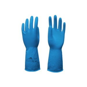 Luva De Proteção Em Latex Silver Azul Ca 39562 Lalan