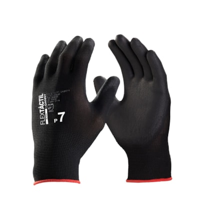 Luva de proteção em nylon preta Flextáctil DA-12100 Ca 29014 Danny