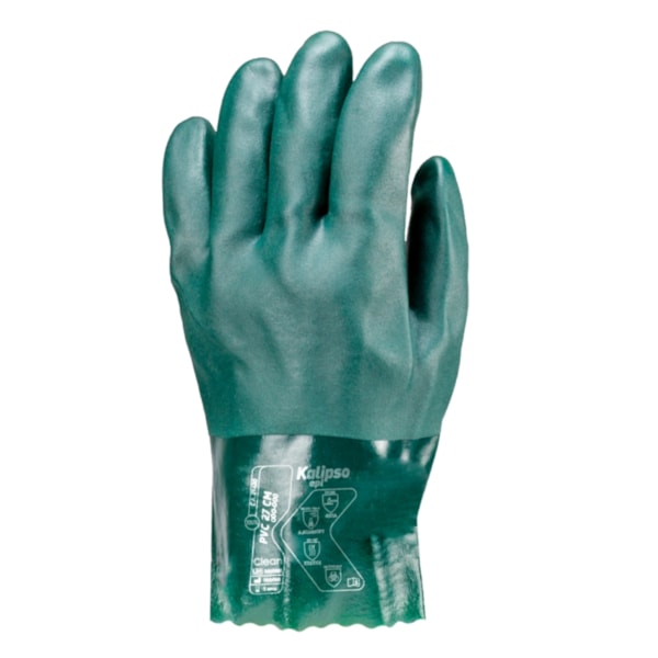 Luva de proteção em PVC verde com forro 27cm  CA 21420 Kalipso tamanho 9,5 (G)-49c3afed-e48f-4cef-a2fd-c6cda7619f60