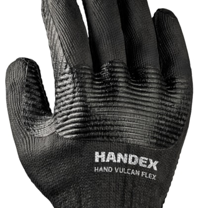 Luva de Proteção Hand Vulcan Flex Preta Ca 51647 Handex Tamanho 10 (EG)
