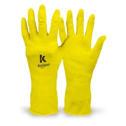 Luva de proteção látex amarela Ca 13959 Kalipso